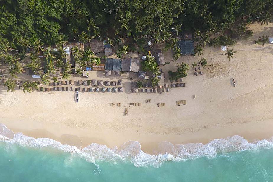 Philippine Dives Beach Resort Drone Shot