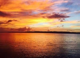 Sunset view in Samar, Philippines